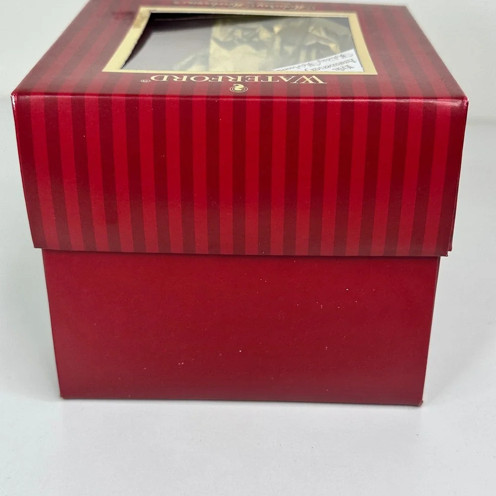 Vintage Waterford Holiday Heirlooms Peacock 10th Anniversary Egg Ornament Boxed